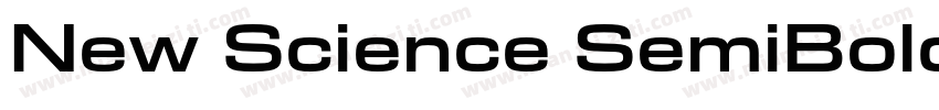 New Science SemiBold Extended字体转换
